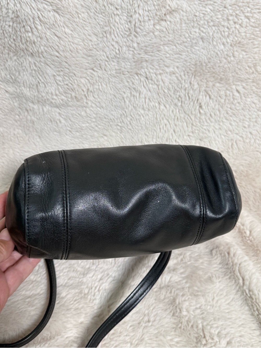 Coach Colette Adjustable Crossbody Bag Black Leather VGUC - Picture 8 of 8